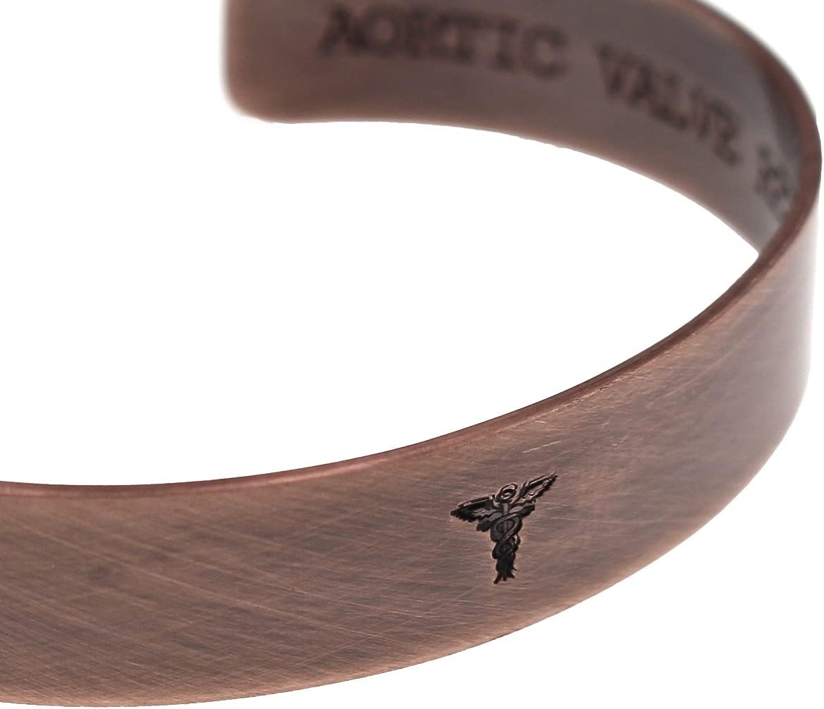 Medical Alert Bracelet Custom Copper Cuff for Men and Women, Personalized Alert and Emergency Information