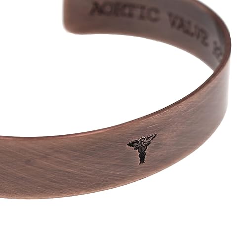 Miniatura 3 de Medical Alert Bracelet Custom Copper Cuff for Men and Women, Personalized Alert and Emergency Information