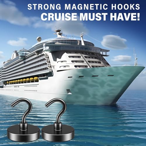 Image of FINDMAG Black Magnetic Hooks, 110LB+ Magnet Hooks for Fridge, 20 Pack