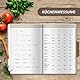BIROYAL Rezeptbuch zum Selberschreiben A5, Kochbuch Selbst Schreiben, Rezeptbuch für 100 Lieblingsrezepte, Kochbuch zum Selberschreiben, Recipe Book Backbuch Schreiben, Rezepte Buch zum Ausfüllen