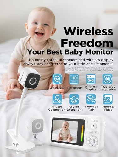 NUOTUN 1080P Baby Monitor