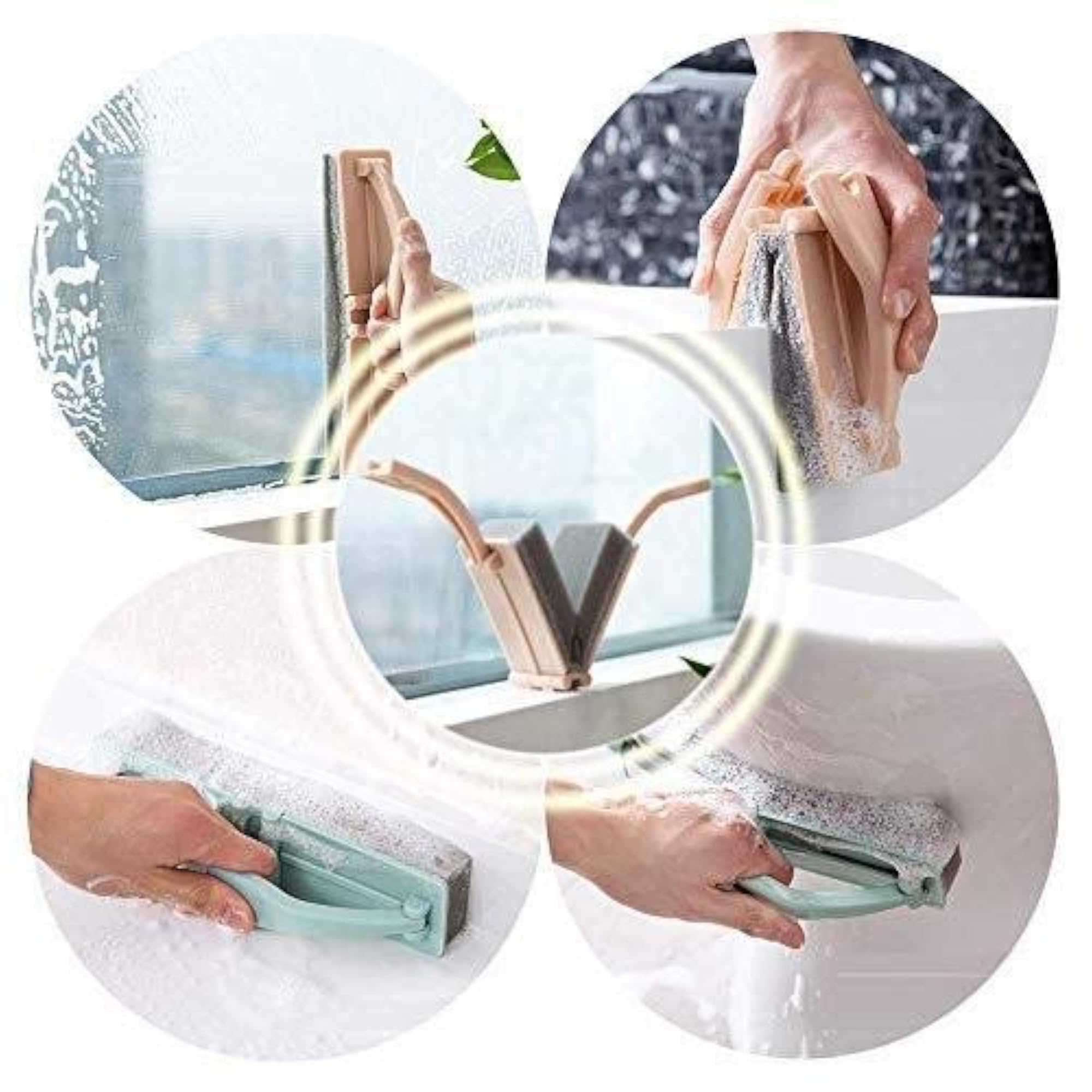 Folding Multi-Purpose Cleaning Brush, Multicolor