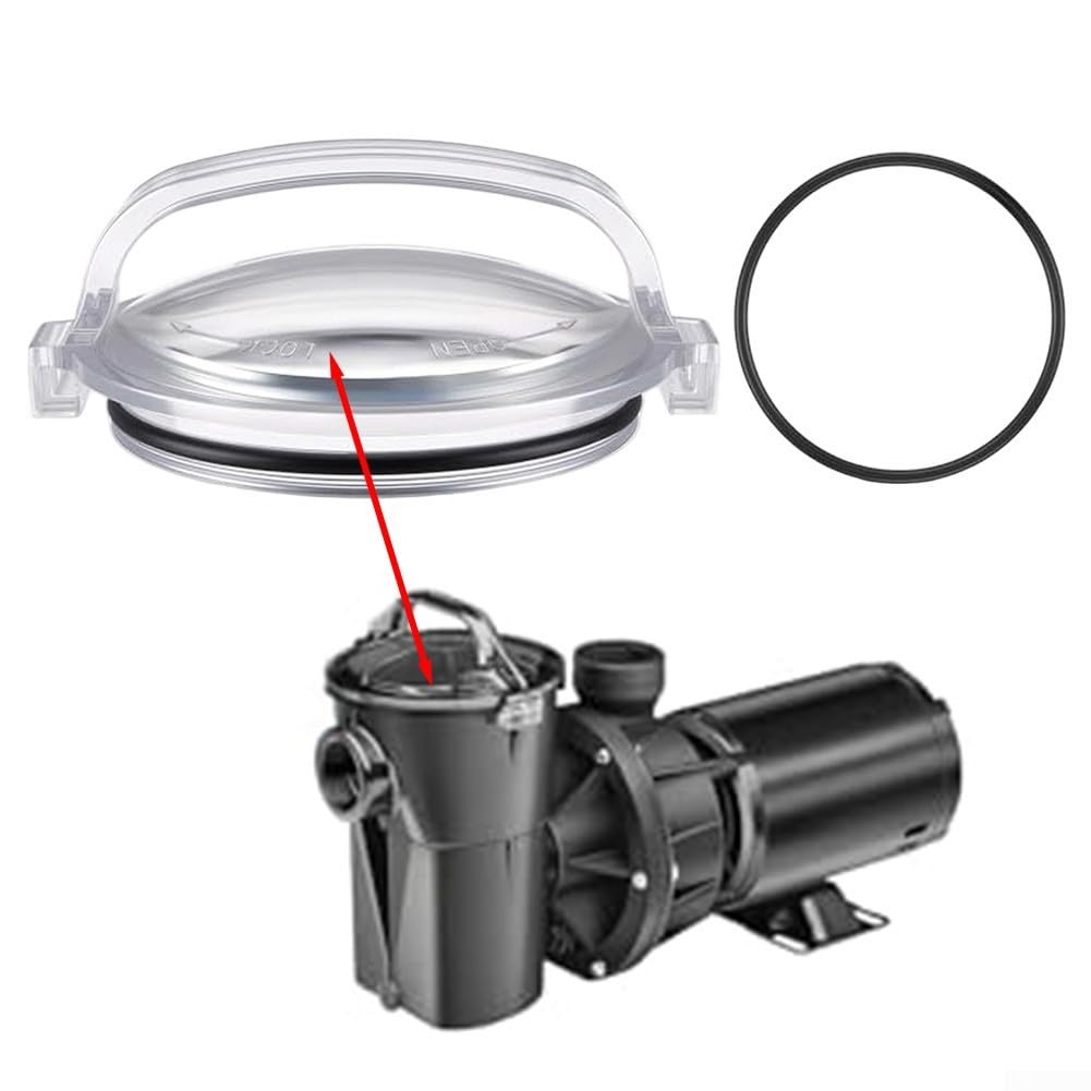 Couvercle de pompe de piscine et joint torique, kit de remplacement pour Hayward SPX1500D2A SP1580, plaque filtrante transparente avec joint