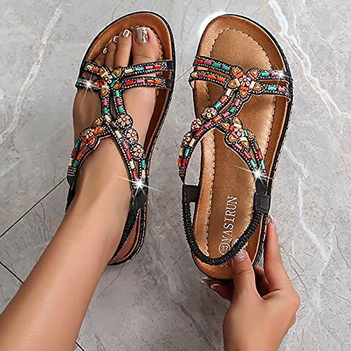 Chaussures décontractées bout ouvert anti-frottement sangle souple
