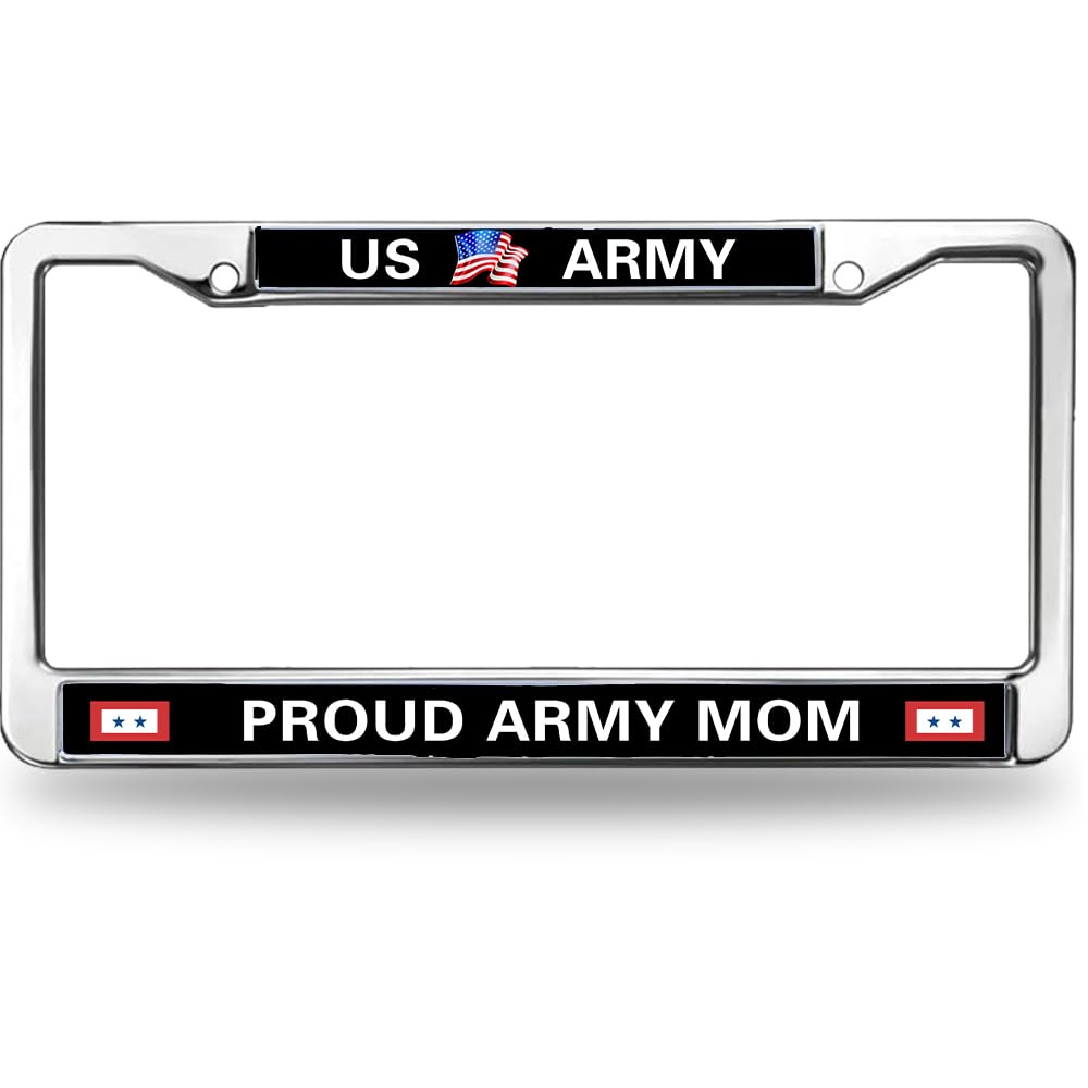 Proud Army Mom Easy Installation License Plate Frame US Flag Army License Plate Frame Inspirational for Thanksgiving
