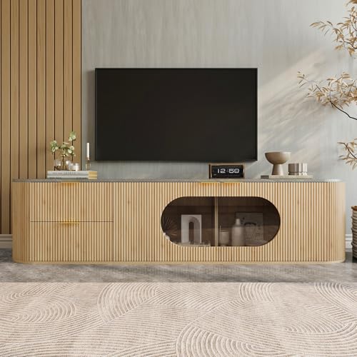 Easexcy Armario de TV moderno y minimalista...