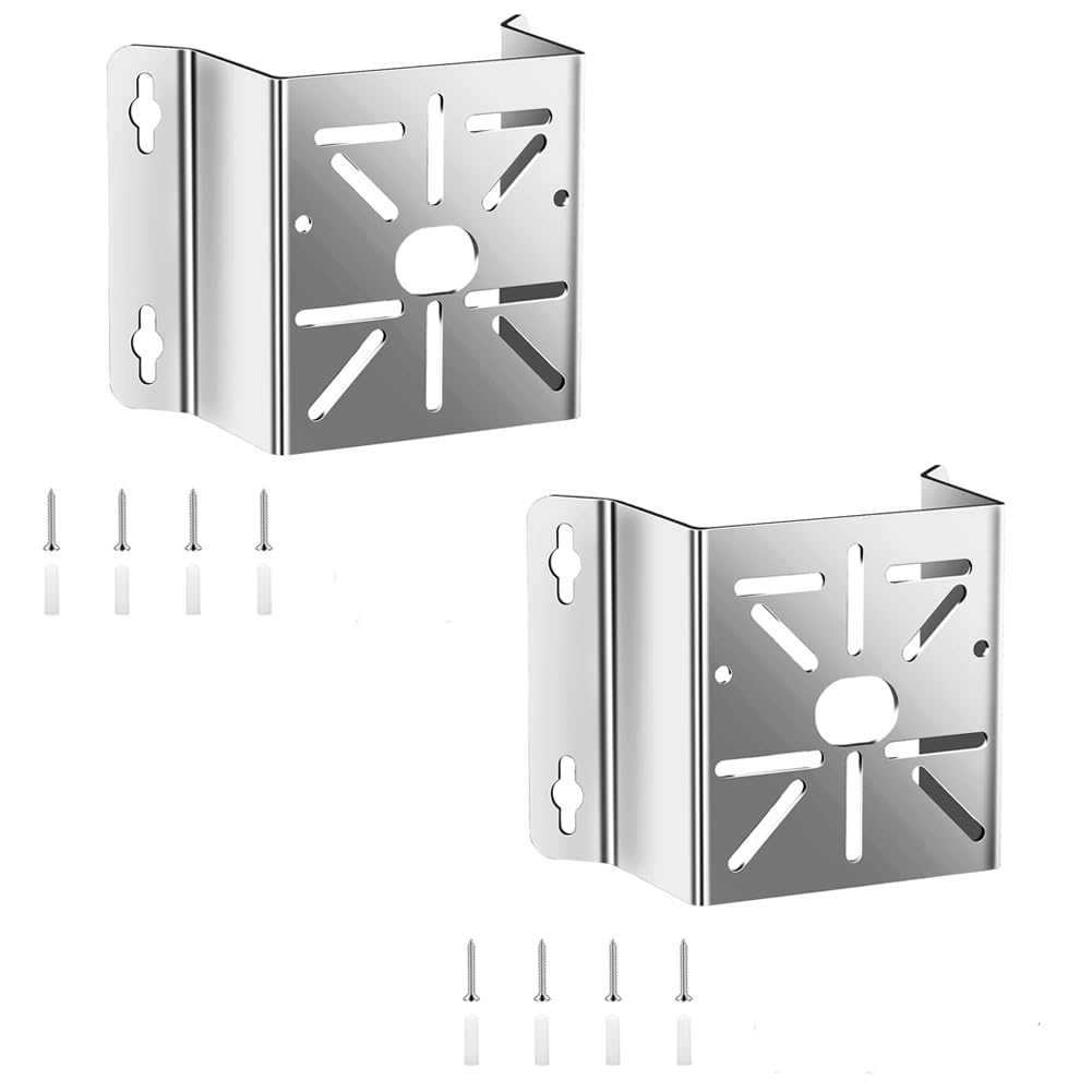 Aundhegrtt External Camera Corner Mount Bracket for Dome Camera Bracket Base Pole Mount Holder