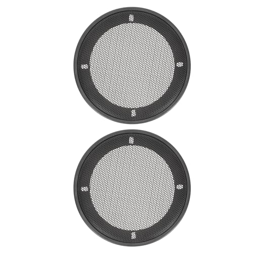 HOMSFOU Grille De Protection Haut-Parleur Voiture 14X14X1.50Cm Couvre-Net Subwoofer Audio Auto Facile À Installer Durable