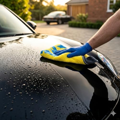 Image of Bike Chain Cleaner Brush Qty 1 with Premium 400 GSM Microfiber Cloth (40x30 cm) Qty 2 Combo | Motorcycle Cleaning Kit for Chain Maintenance, Bike Detailing, Touring, (Pack of 3)