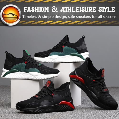 Image of Steel Toe Safety Shoes for Men Women Work Sneakers Breathable Lightweight Industrial & Construction Shoe