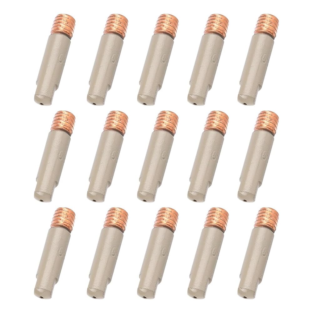 Udsknv[Ksl As Shown 15Pc Ceramic Coated Mig Welding Tips Set, 0.9Mm Anti-Spatter Nozzles For Enhanced Welding Performance