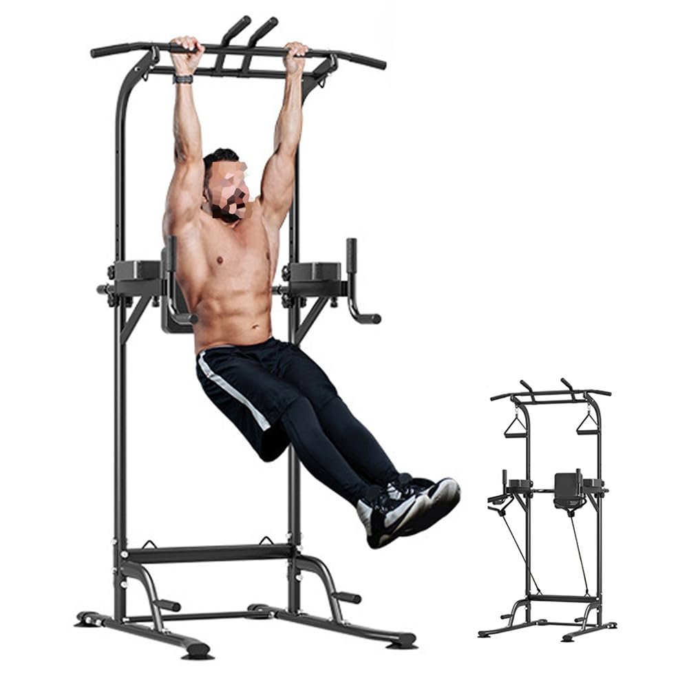 Power Tower FUNJEPE - Barra Trazioni Regolabile 168-210cm Per Allenamento Casa - Foto 10