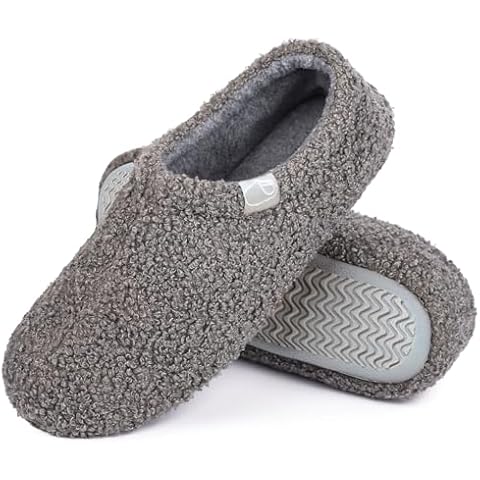 Coswind Women’s Fuzzy Memory Foam Slippers Cover
