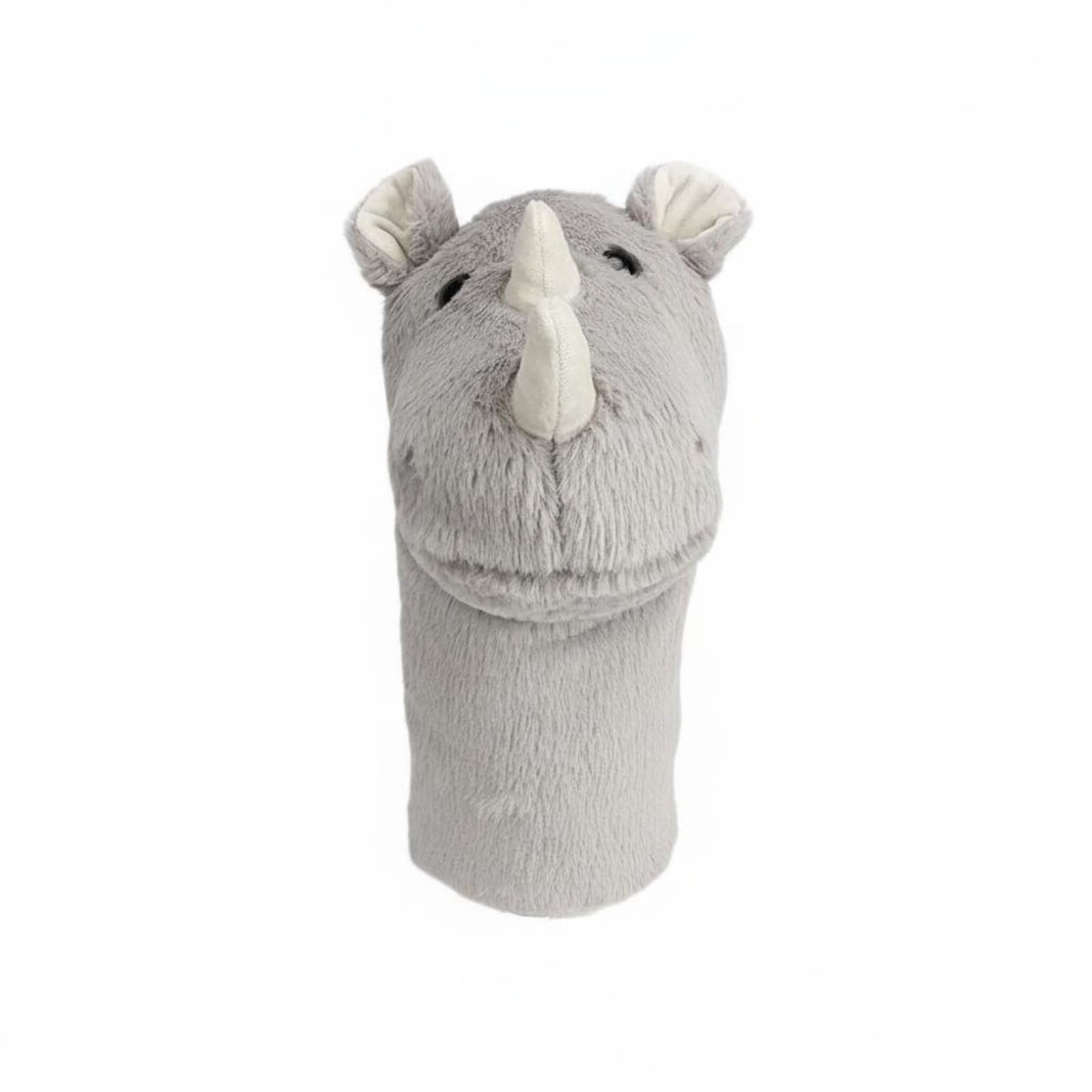 Qianly Golfschläger Schutzhülle Rhinoceros weicher Plüsch Rhinoceros Schlägerhaube Kratzschutz Tierkopf Golfhaube für Golf-Liebhaber
