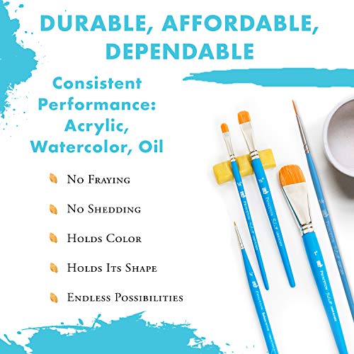 Princeton Tec P3750SL20 Artiste Princeton Select Synthetischer kurzer Griff Nr, Holz, Short Liner, Gr. 2/0