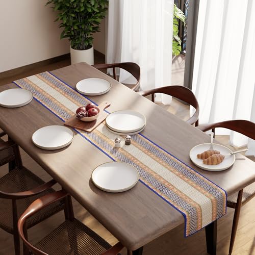 Image of Encasa XO Dining Table Runner 8 Seater, Handcrafted Madurkathi River Grass