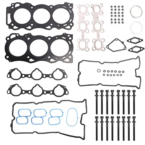 Image of Head Gasket Set with Bolts, 4.0L, fits for Nissan Frontier /Pathfinder /Xterra /Nv 1500 /2500 /3500, fits for Suzuki Equator 4.0L DOHC VQ40DE 2005-2020 OE#HS26370PT, ES72900(70pcs)