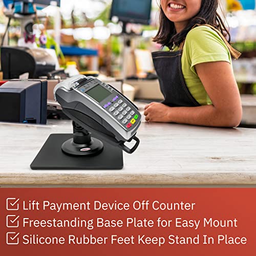 Base soporte con bloqueo para Verifone Vx520, negra miniatura 4