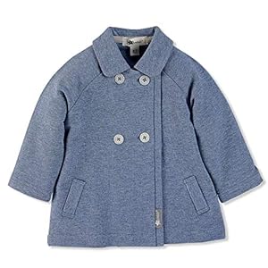 Sterntaler sweatjack voor jongens, kraag en dubbele knoopsluiting, blauw