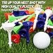 FINGER TEN Golf Tees Plastic Unbreakable Tee 3 1/4 Inch 12/24/60 Pack, Durable Stable Golf Tee 4 Colors Available for Practice (Blue, 3 1/4 Inch(12 Pack))