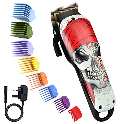 BESTBOMG Pro Hair Clipper for Men,2-Speed Clipper for Men with 8 Attachment Guards, 5500 RPM, 2000mAh Li-ion Battery Rechargeable Clipper Set, Stainless Steel Blades Hair Beard Trimmer