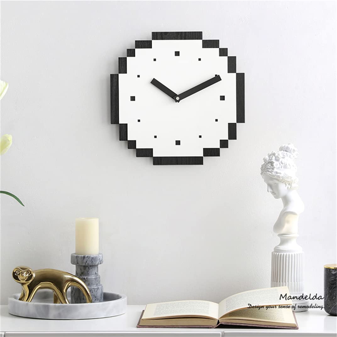 Amazon｜壁掛け時計 ピクセルアイデア掛け時計 クリエイティブ 立体