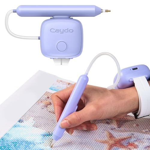 Image of Caydo Electric Diamond Art Pen, Wireless & Wearable & Rechargeable & No Wax Pen, Ultra Quiet Diamond Painting Tools for Kits for Adults, EP5