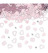 GoldRock Herz Konfetti 60 Geburtstag Deko, 30g Streudeko 60 Geburtstag Mann Frau,Tischdeko 60 Geb...