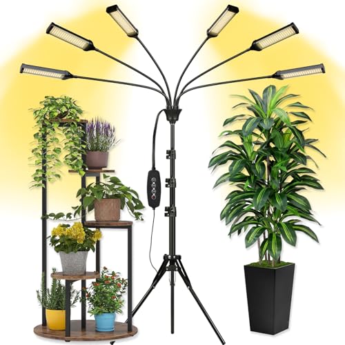 LED Grow Lights for Indoor Plants Full Spectrum 6 Heads
