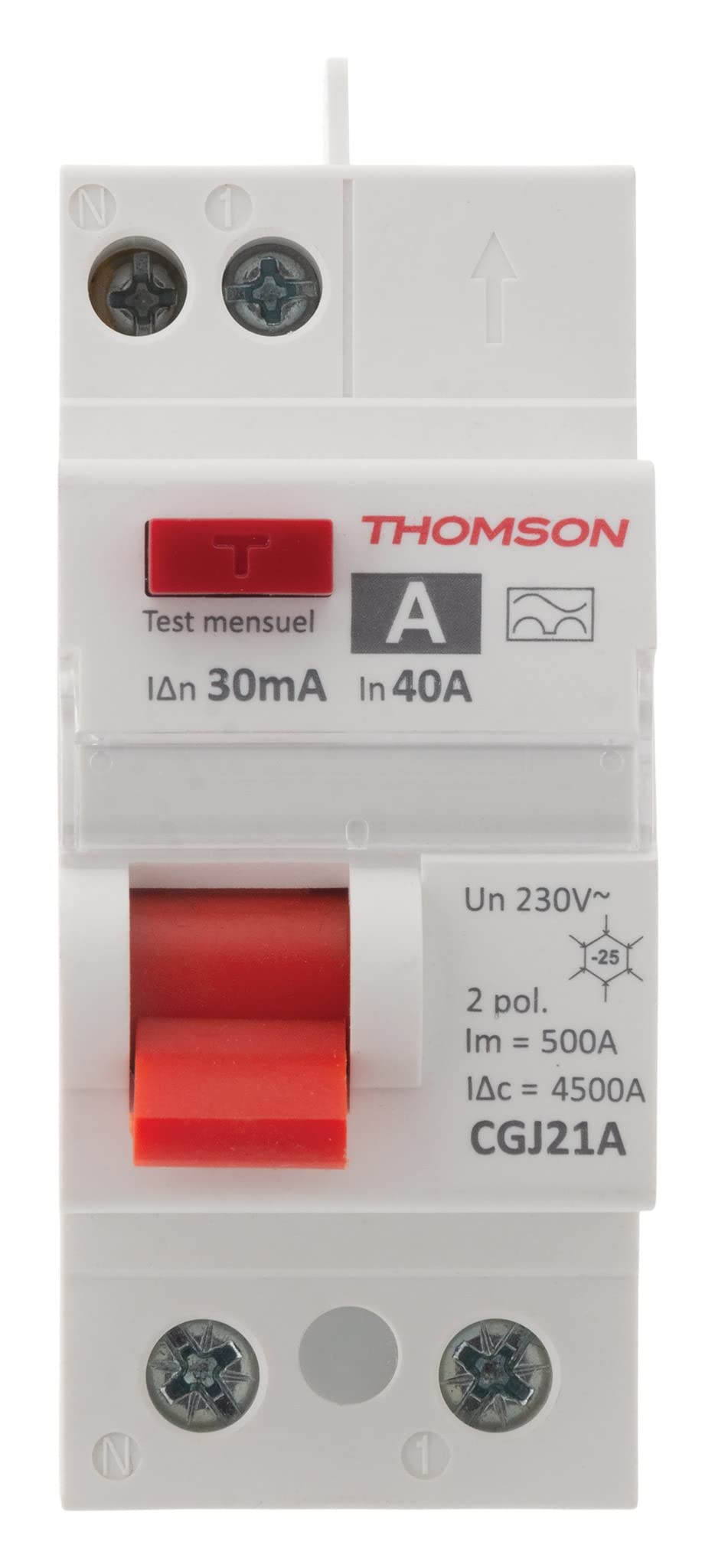 THOMSON Interrupteur Différentiel 40A/30mA Type A NF (Easy Connect)
