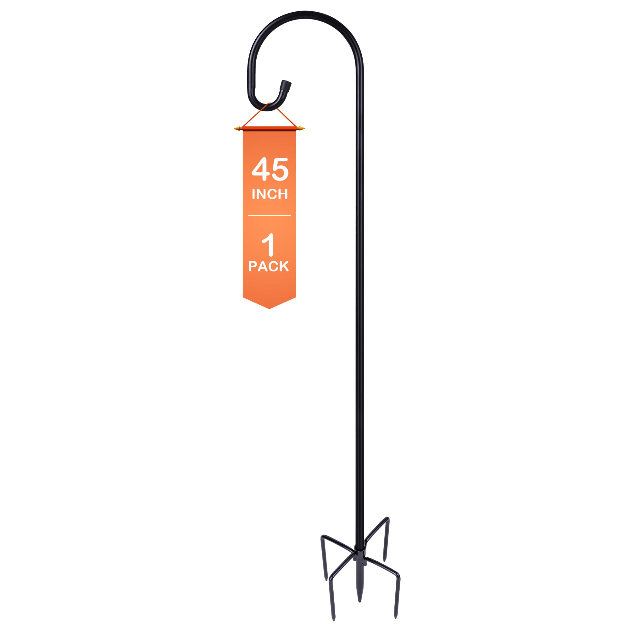 Ottsuls Shepherd-Hooks Adjustable for Bird-Feeder Lantern Plant-Hook Garden-Stake - Plant Stand Hanger for Outdoor Flower Basket, Bird Feeder Hanger Weddings Décor