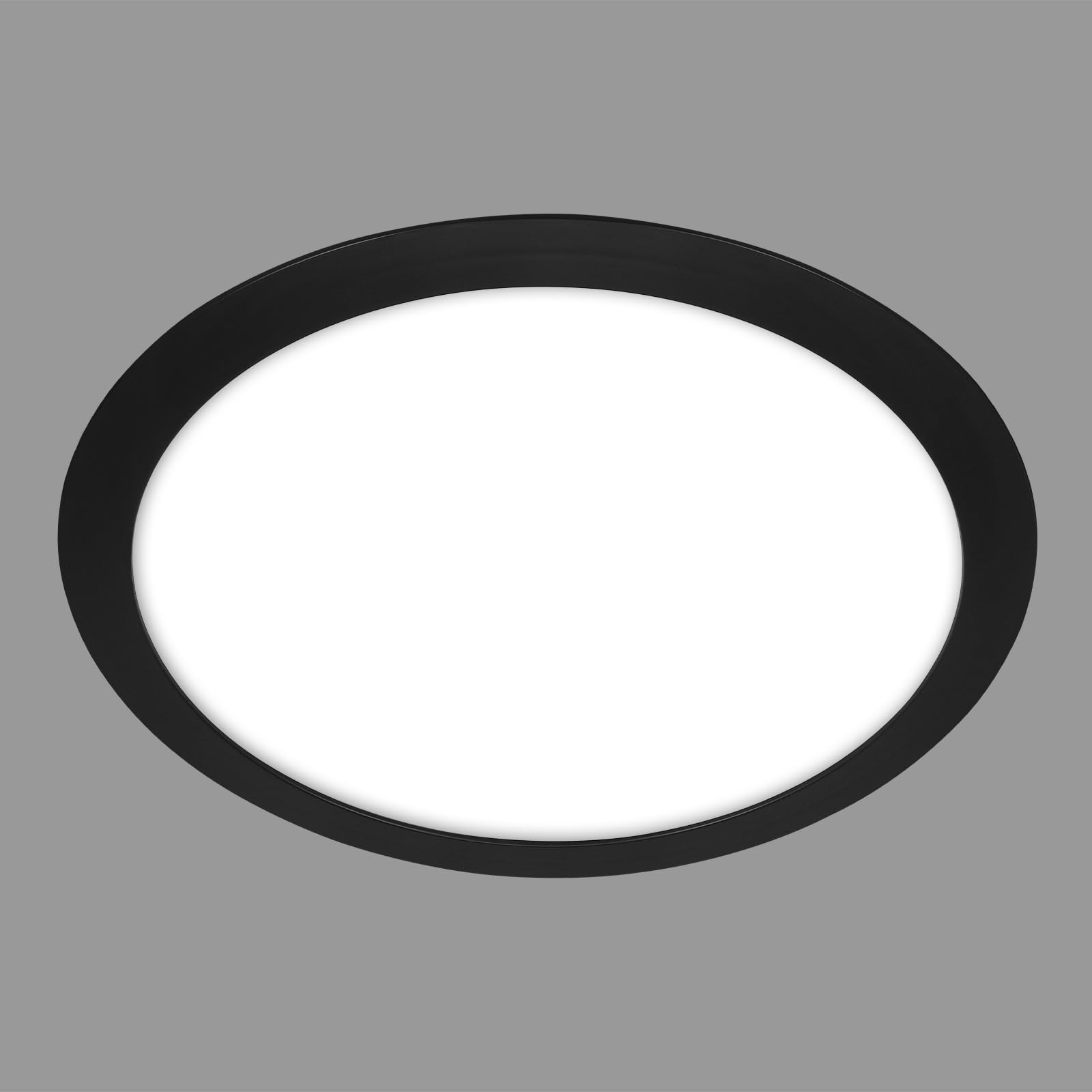 BRILONER - Lámpara de techo para el baño, Lámpara de techo con luz de color blanco neutro, Lámpara LED, Lámpara de baño, Lámpara de baño, IP44 protección contra salpicaduras de agua, 310x65 mm, Negro