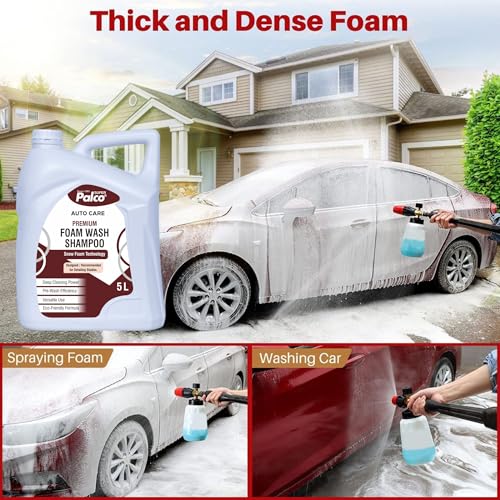 Image of PALCO Premium Foam Wash Car Shampoo 5 Ltr, pH Neutral Snow Foam Shampoo