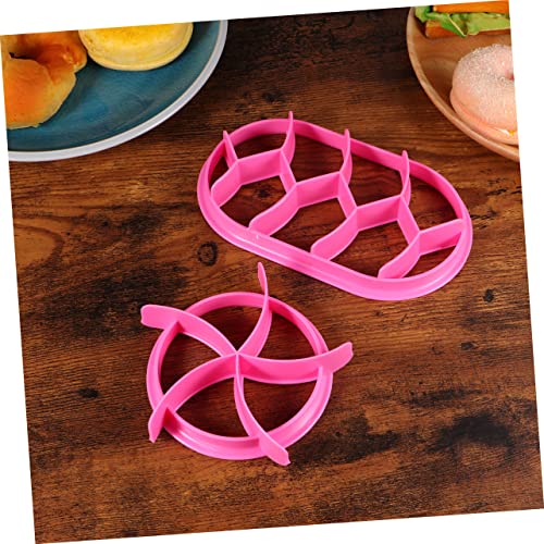 Molde para pan y pastelería 2 piezas color rosa miniatura 6