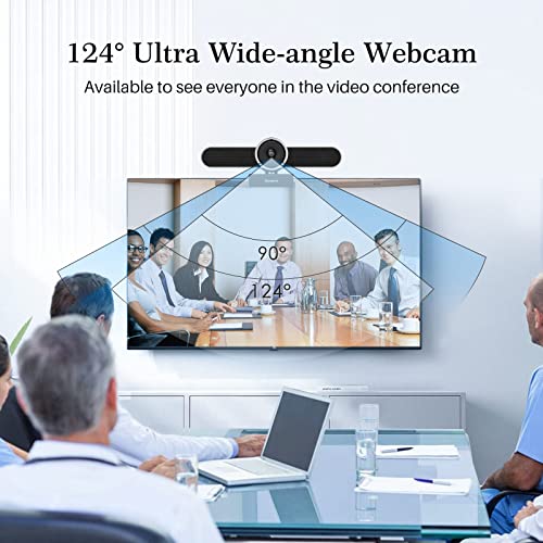 Tenveo Webcam 4K Full HD,Telecamera per PC con