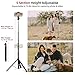 Extendable Tripod Aluminum, Portable Adjustable Light Stand with 1/4