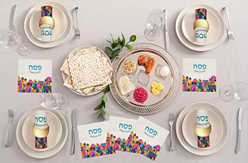 Serviettes de table de Pâque pour décoration de table Seder - 2