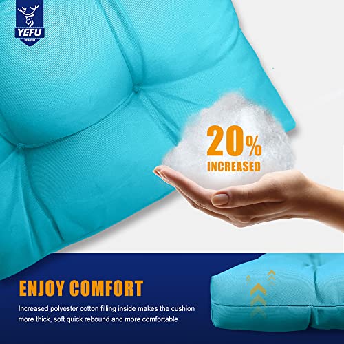 Yefu Adirondack Chair Cushion, Rocking Chair Cushions High Back, Thickened Patio Chair Pad For Indoor And Outdoor, 49X20X5 Inch, Blue, Adirondack Chair Cushions Set Of 2 #TOP3
