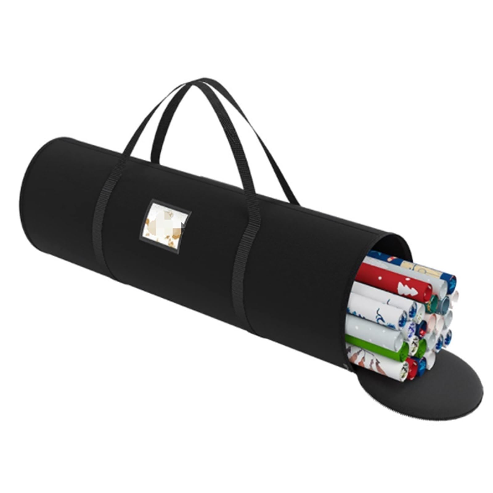 Sac Sapin Sac De Rangement Décorations Noël avec Poignée Et Fermeture Éclair, Cylindrique À Main Rangement Noël