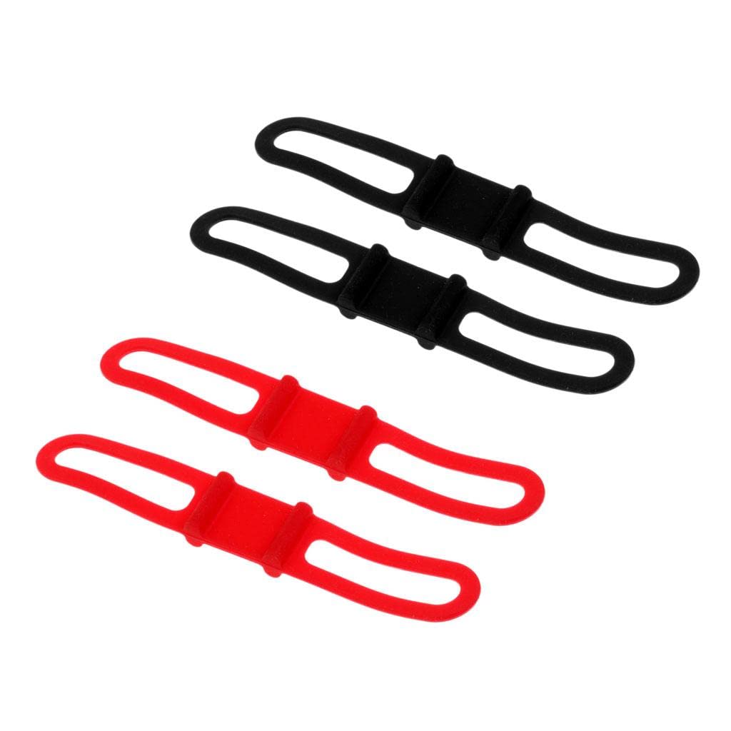 LOOM TREE® 4Pcs Bike Silicone Elastic Band Flashlight Phone Strap Ribbon Mount Holder | Cycling | Bicycle Accessories | Other Bicycle Accessories-image-46