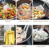 304 Stainless Steel Cooking Utensils Set, 12 Pcs Long Stainless Steel Kitchen Utensils Set, Metal Cooking Utensils Set with Potato Masher, Spoon, Ladle, Skimmer, Pasta Server etc(Dishwasher Safe) #4