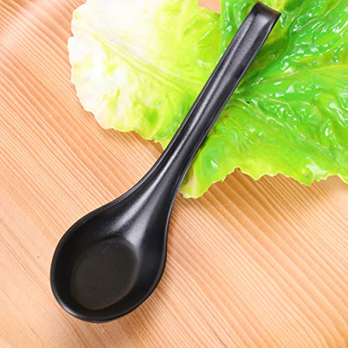 Colheres de sopa de melamina Cabilock 6 peças de colheres de sopa chinesa de comprimento Won Ton Noo