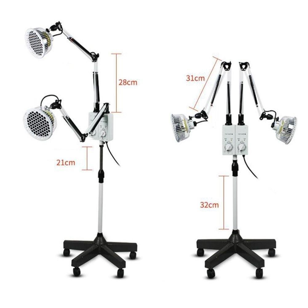 300W TDP Lejos Calor Lámpara Electromagnético Terapia Fisioterapia Ligero Mineral Plato Aparato Hora Ajuste Ajustable Temperatura