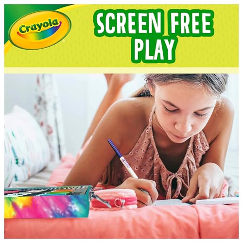 Crayola Inspiration Art Case Coloring Set - Tie-Dye (140ct), Art Supplies Set For Kids, Travel Drawing Kit, Gift for Girls & Boys, Ages 5+ [Amazon Exclusive] - image 8