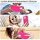 PuyaTeya 3 in 1 Hülle für iPhone 12/12 pro, mit 2 Stück 9H Panzerglas Premium Liquid Silikon Hülle, mit 4-Layer stoßfeste abriebfestes, Soft Mikrofaserfutter für iPhone 12/12 pro (Neon Pink)