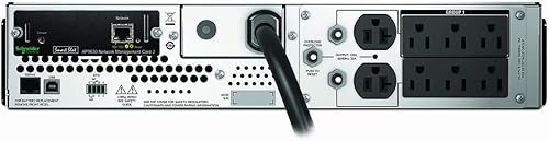 Miniatura 2 de APC SMT2200R2X180 Smart-UPS 2200VA 1980W 120V 2U Power Battery Backup AP9630 SMT2200RM2U Paquete de red (renovado)