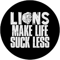 Vista 3 de Rugido Mane Africa Leona Depredador Zoólogo Orgullo Cachorro León PopSockets Estándar PopGrip