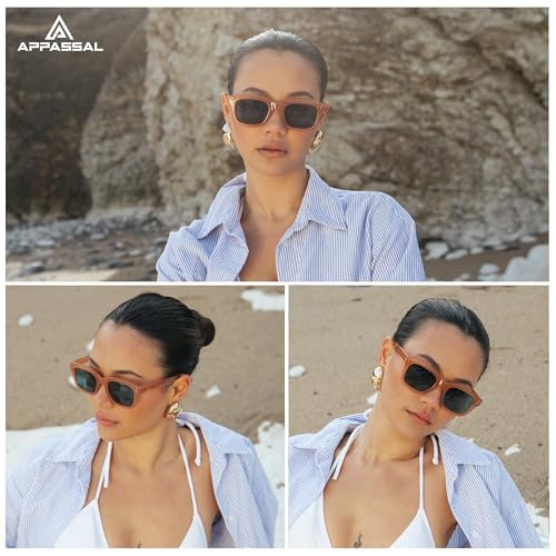 Retro Rectangular Sunglasses for Women Men Vintage 90s Fashion Trendy 2025 Square Sunnies AP37313