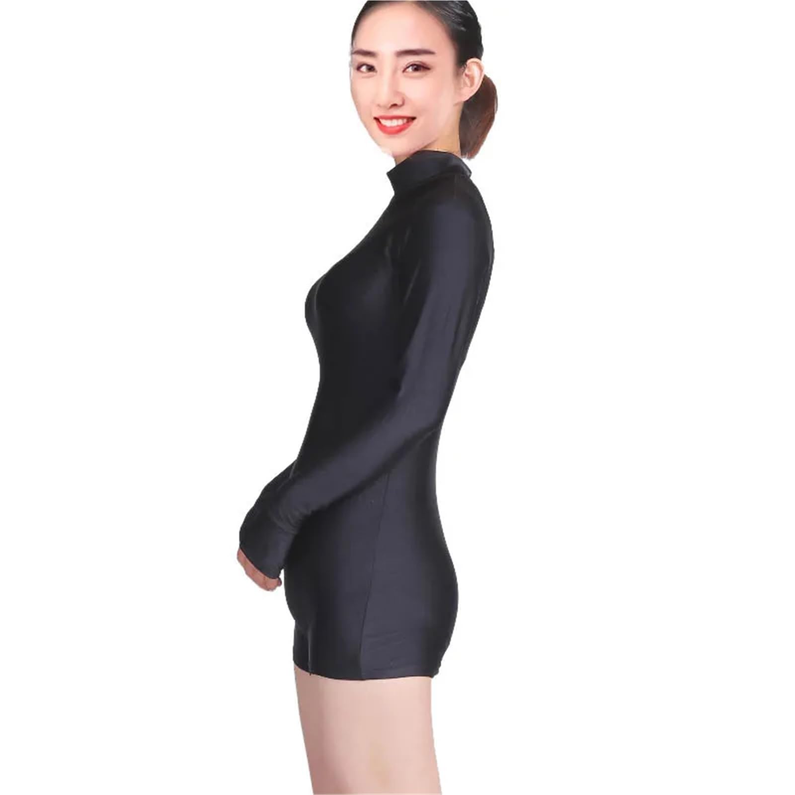 Body da Danza Classica for Donna, Manica Lunga, Elegante Tuta Ginnastica for Balletto per Donne