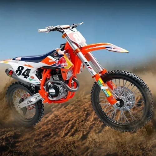 Modelo Motocicleta KTM450 SX-F 1:6 Edición 2018 Naranja miniatura 2